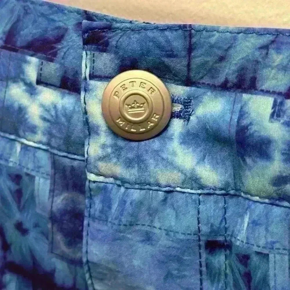 Peter Millar Crown Sonora Patchwork Swim Trunks Zippered Front Men Size XXL - Picture 5 of 14